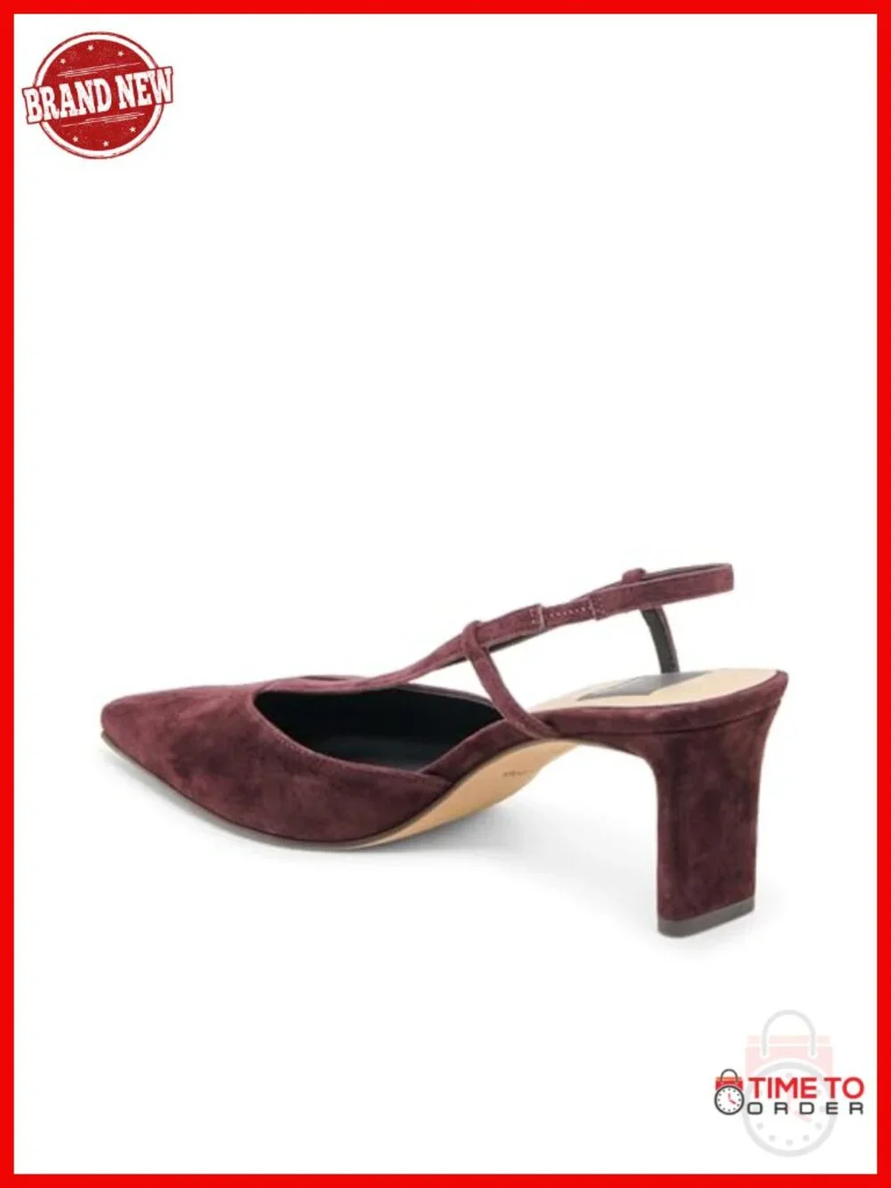 Pointed Toe Stiletto Heel Slingback Pump with Architectural Heel